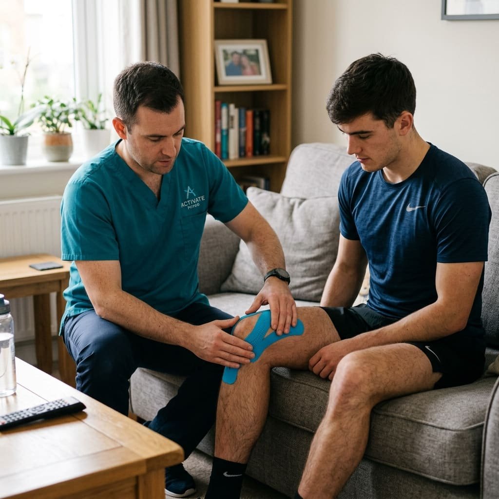 Ankle and foot rehabilitation using light resistance exercises at home
